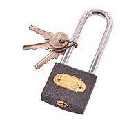 Amtech T0600C 38mm Long Shackle Iron Padlock Black