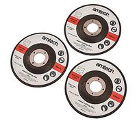 Am-Tech Metal Cutting Discs V1010 115mm (4.5") 3-piece Set for Angle Grinder