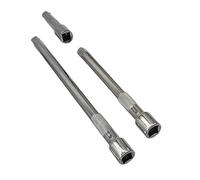 Amtech - 3pc 3/8" Extension Bar Set, 75/150/225mm Polished Chrome Steel for Improved Access to confined or recessed Fasteners in Mechanical and DIY tasks