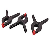 Amtech 3pc 6? Plastic Spring Clamps, 50 mm Jaw with Pivot Pads, Ideal for Gluing, Holding and Craft Assembly