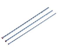 Amtech - 3pc extra-long masonry drill bit set, deep-reach for thick walls, fits electric and cordless drills, 400mm length, sizes 8/10/12mm