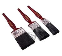 Amtech - 3pc Paint Brush Set, 25-50mm Brushes for General Decorating Tasks