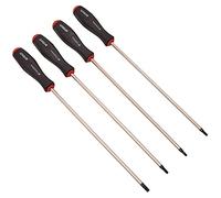 Amtech Screwdriver Set L0528 - 4pc Long Reach TORX, Cr-V Blades, Magnetised, T15/T20/T25/T30, 250mm