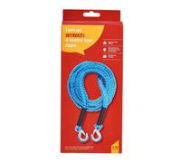 Amtech 4M Tow Rope With Forged Steel Hooks 2000Kg Capacity Storage Bag & Warning Flag Included