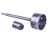 Amtech - 50mm & 110mm Core Drill Set with Extension Bar, fast clean holes in brick & block for ventilation and waste pipe runs, includes SDS/SDS+ shank & pilot, 50mm, 110mm