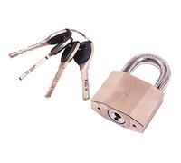 Amtech - 50mm Security Padlock, Chrome Plated Body & 8mm Hardened Steel Shackle, Double Ball Locking for Enhanced Tamper Resistance, Includes 4 Keys for Gates, Sheds, Toolboxes & Lockers