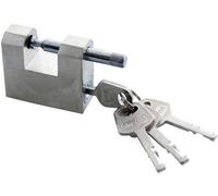 Amtech 50mm Steel Shutter Padlock, Powder Coated Body with 10mm Rotating Shackle and Brass Barrel, for Gates, Garages and Shops.