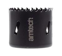 Amtech - 51mm Hole Saw, M35 High-Speed Steel Metal Hole Saw with 39mm Cutting Depth for Wood, Plastic, Metal Sheets, and More, Durable and Heat-Resistant, 4-6 Teeth Per Inch