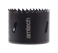 Amtech 57mm Hole Saw, M35 High-Speed Steel Metal Hole Saw With 39mm Cutting Depth For Wood, Plastic, Metal Sheets, And More.