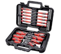 Amtech - 58pc Screwdriver & Bit Set in Case, Precision & Standard Drivers with Magnetic Tips, for Electronics Repairs & General DIY Tasks