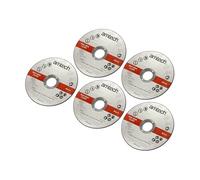 Amtech - 5pc 115mm Type 41 Metal Cutting Discs Set, Thin Profile for Fast and Precise Cutting, Ideal for Steel, Sheet Metal and Automotive Repairs