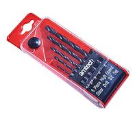 Amtech - 5pc HSS Drill Bit Set, corrosion-resistant finish, clean drilling in metal, wood & plastic, compact storage case, sizes 1.5/2.5/3/4/5mm