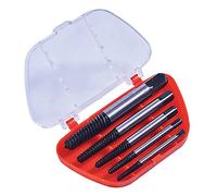 Amtech 5pc Screw Extractor Set, Heat-Treated Steel with Storage Case, Ideal for Removing Stripped or Broken Screws in Wood and Metal