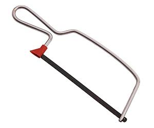 Amtech 6" Junior Hacksaw, 32 TPI Blade for Fine Cuts in Metal and Plastic, Chrome-Plated Frame with Safety Finger Guard for DIY or Model Work