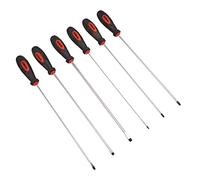6 pc LONG REACH SCREWDRIVER SET COMFORT GRIP AMTECH L0725 PHILIPS SLOT