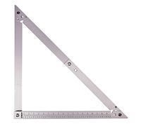 Amtech - 600mm Folding Aluminium Square, Metric & Imperial Graduations, 90° & 45° Layout Square with Storage Bag