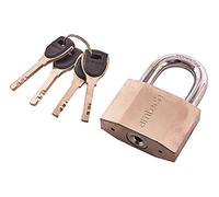 Amtech 60mm Security Padlock, 10mm Hardened Steel Shackle with 4 Keys and Double Ball Locking, for Securing Gates, Garages and Toolboxes.