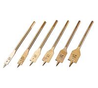 Am-Tech Flat Wood Bit Set F1425 – 6 Piece Titanium