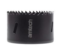 Amtech - 70mm Hole Saw, M35 High-Speed Steel Metal Hole Saw with 39mm Cutting Depth, Hole Saw Arbour for Wood, Plastic, Metal Sheets, and More, Durable and Heat-Resistant, 4-6 Teeth Per Inch