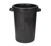 Amtech 75L Heavy-Duty Black Bin, Impact-Resistant Material, Crush-Resistant and Fully Recyclable for Workshop, Site or Outdoor Use.