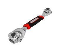 Amtech - 8-in-1 Multi Swivel Wrench for Building Furniture, Car Repairs, Electrical Work, and More, Durable Alloy Steel, Adaptable with 8 Sizes and 6 Head Types, 360 Swivel Head