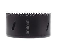 Amtech - 86mm Hole Saw, M35 High-Speed Steel Metal Hole Saw with 39mm Cutting Depth for Wood, Plastic, Metal Sheets, and More, Durable and Heat-Resistant, 4-6 Teeth Per Inch