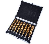 Amtech 8PC Blacksmith Titanium Hss High Speed Steel Twist Drill Bit Set 14-25mm