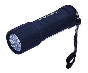 Amtech 9 LED Mini Torch, Soft-Touch Grip with Wrist Strap, Ideal for Camping, Fishing and Emergency Use