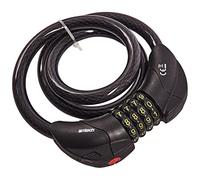 Amtech 900mm x 12mm Security Cable Lock with Built-in LED Combination, T1835, Black