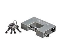 Amtech 90mm Steel Shutter Padlock, Heavy-Duty Powder Coated Body with 12mm Rotating Shackle and Brass Barrel, for Shutters, Gates and Storage Units.
