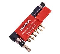 Amtech 9pc Offset Tamperproof Torx Bit Set (T10 T40), Straight & 90° Angle Drives with Belt-Clip Holder for Electronics, Automotive & DIY Applications