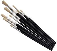 9pc Round Tip Art Brush Set - round brush set art tip artist 9pc new amtech piece painting head craft s4135
