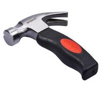 Am-Tech Stubby Hammer A0200B - Magnetic, 10 oz, Cushion Grip, Claw - Silver/Black