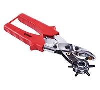 Am-Tech Leather Hole Punch B1420 – Heavy-Duty Plier, Double-Level, 6 Sizes for Belts & Textiles