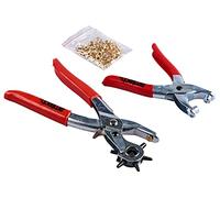 Amtech B1460 LEATHER PUNCH & EYELET PLIER SET - WITH 100pc EYELETS