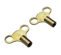 Am-Tech Radiator Key Set C3110, Brass, Durable, Corrosion-Resistant, Standard Valve Fit, 2 Piece