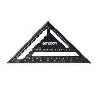 Amtech - Carpenter’s Square Tool, Speed Square 12 Inch, Use as a Saw Guide, Framing Square, Ruler, and More for Woodworking and Home DIY, Clear and Accurate Scale, Durable Aluminium Alloy (300mm)