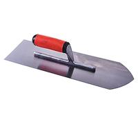 Amtech - Cement Finishing Trowel, 400mm Hardened Steel Blade with Soft Grip Handle, for Plastering and Concrete Work