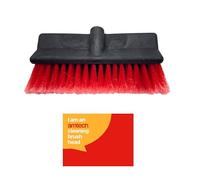 Amtech - Cleaning Brush Head, Soft-Bristled Replacement Head Compatible with 18 mm Threaded Handles for Cars, Windows, and Conservatories