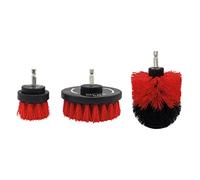 Am-Tech Cleaning Brush Set, Fast-Action 1/4" Hex Quick-Change for Cordless Drills, 3pc