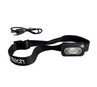 Amtech - COB LED Headlight for Home DIY, Outdoor Adventures, and Emergencies, Super Bright with 5 Lighting Modes, Adjustable, Rechargeable, Portable (3W)