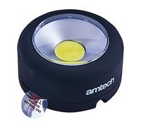 Amtech COB LED Worklight, 120 Lumen Magnetic Base with Hanging Hook, for DIY, Automotive and Emergency Lighting Tasks.