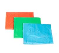 Amtech - Coloured Dust Sheets for Home DIY, Protects Floors and Furniture from Spills, Splashes, and More, Durable and Water-Resistant, Easy to Clean, Reusable, Vibrant Colours (Set of 3)