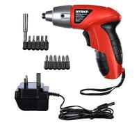 Amtech - Cordless Screwdriver, Electric Screwdriver for Daily Maintenance and Home DIY, Rechargeable Battery with Charging Lead, Lightweight and Portable, Easy to Use with Accessories Included (12pc)