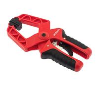 Amtech D0929 Ratchet Non-Marking Durable 9-inch Spring Clamp, 75mm Max Jaw Opening, Soft Grip Handle