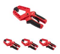 Amtech D0929 Ratchet Non-Marking Durable 9-inch Spring Clamp, 75mm Max Jaw Opening, Soft Grip Handle (Pack of 4)