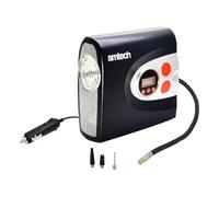 Amtech - Digital Tyre Inflator Air Compressor and Car Tyre Pump for Quick Inflation, Easy to Use, Portable, Electric with LED Light, Car Essential with 3m Cord (12V)