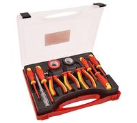 Amtech - Electricians Tools, Electrical Pliers and Screwdriver Set for Electrical Tasks and Maintenance, Home DIY, Supplied in Case for Easy Access, Long Lasting and VDE1000V Insulated (11pc)