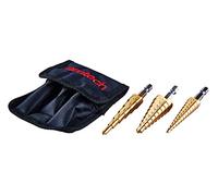 Amtech 3 Piece High Speed Steel Step Drill Set