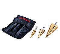 Amtech F0790 High Speed Steel Step Drill Bit Set, Cone Cutter (3 Piece)